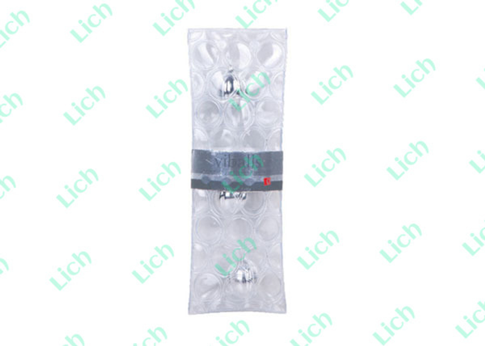 Серебристые вагинальные шарики ViBalls, 3.7 см