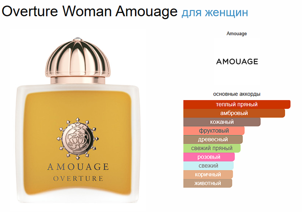 Amouage Overture Woman 100 ml (duty free парфюмерия)
