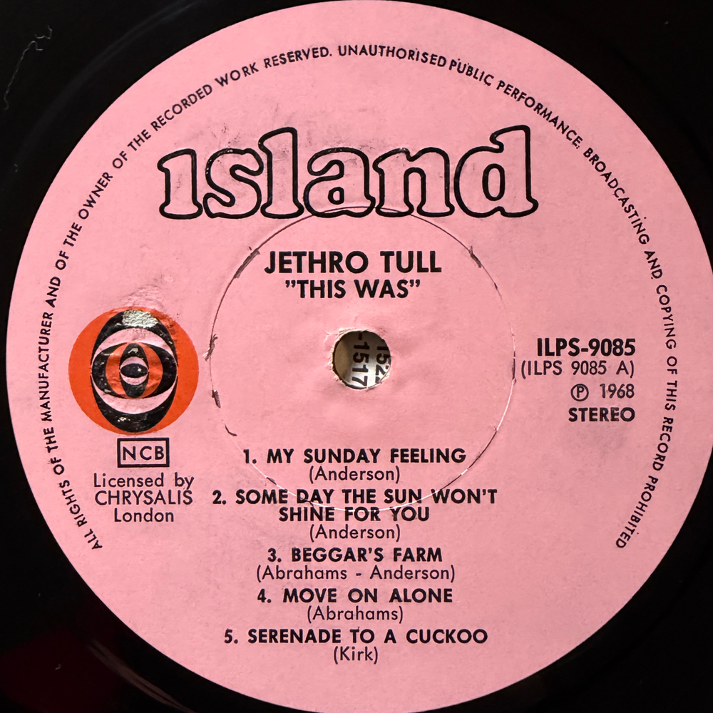 Jethro Tull ‎– This Was (Швеция 1968г.)