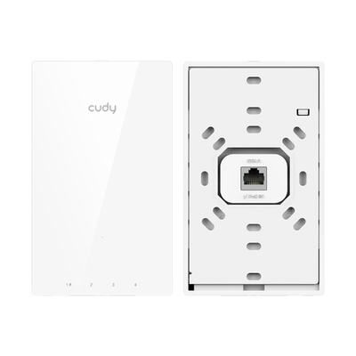 Cudy AP1300 Wall Встраиваемая в стену гигабитная точка доступа Wi-Fi AC1200, 2,4/5 ГГц, до 1167 Мбит/с, 5х1 Гбит/с (два порта PoE)