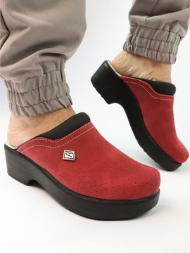 503 | "Anna" Женские медицинские сабо (бордовый)