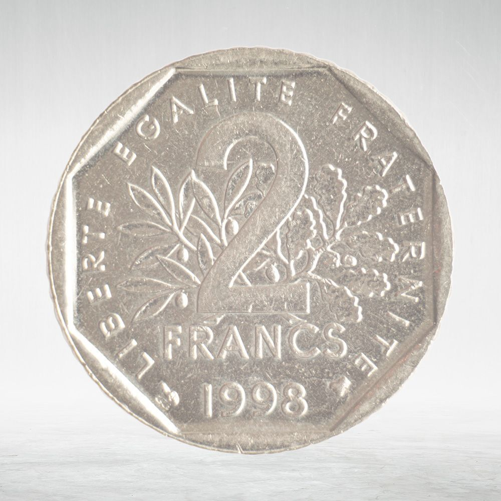 France, 2 Francs 1998, VF