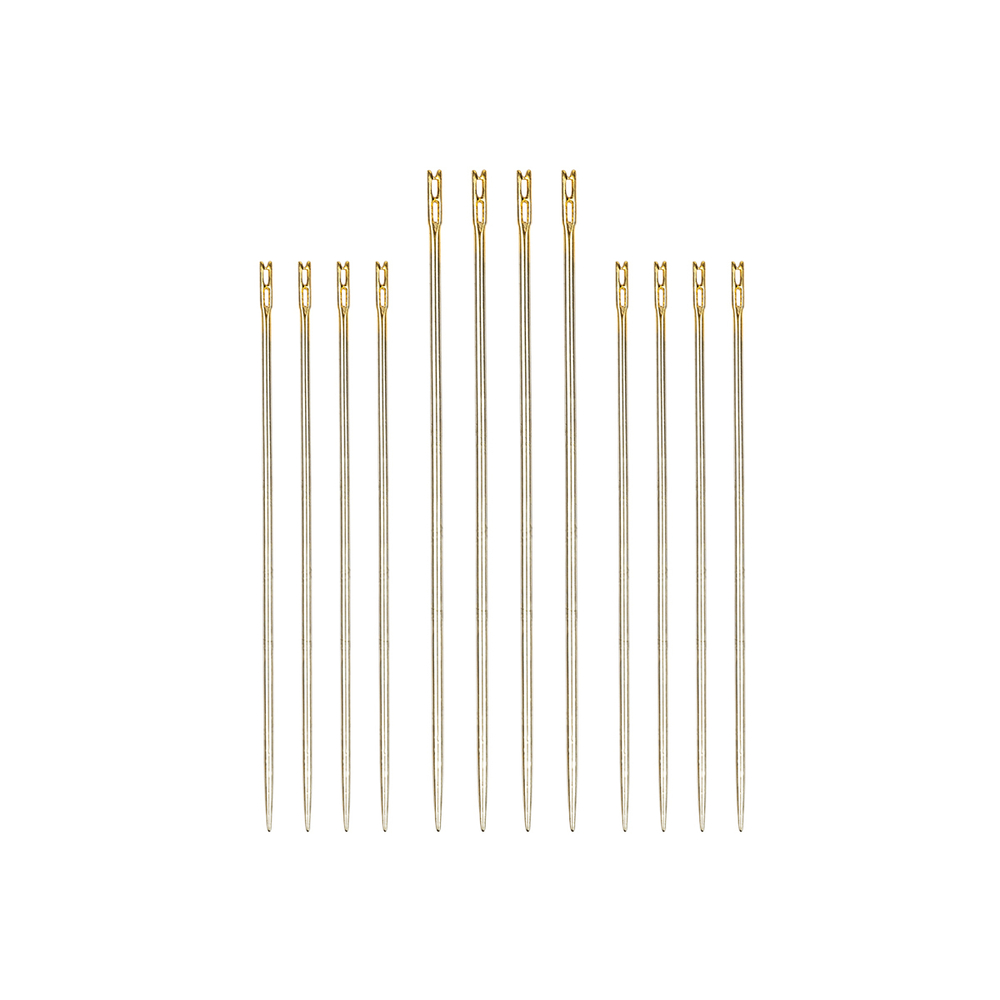 Иглы для шитья ручные"Gamma" HN-07 "для слабовидящих" 12 шт. в конверте с прозрачным дисплеем