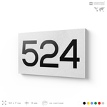 Номер на дверь 524, табличка на дверь для офиса, квартиры, кабинета, аудитории, склада, белая 120х70 мм, Айдентика Технолоджи