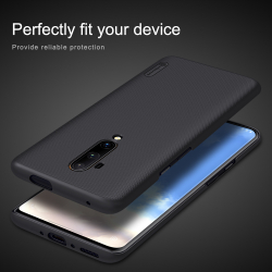 Тонкий чехол черного цвета от Nillkin для смартфона OnePlus 7T Pro, серия Super Frosted Shield