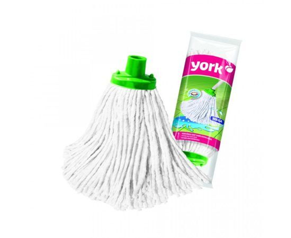 Насадка МОП для швабры веревочная хлопок (юбка) длина 25см Мега 73010 York