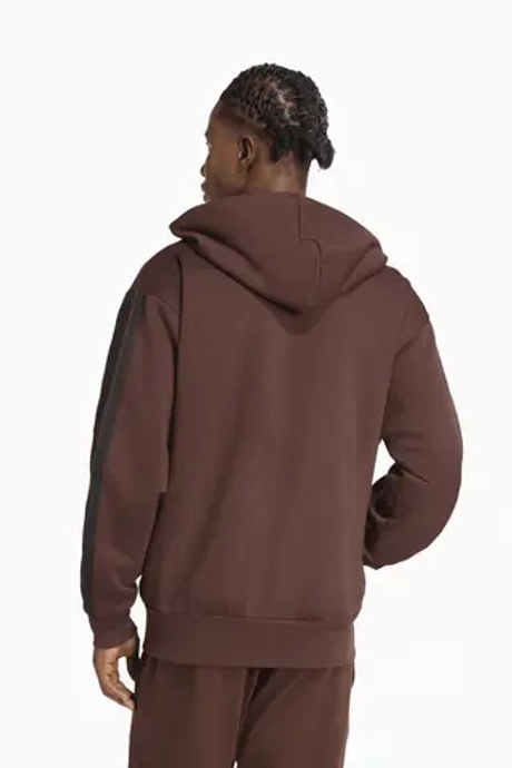 Кофта adidas Essentials 3-Stripes Fleece - коричневый