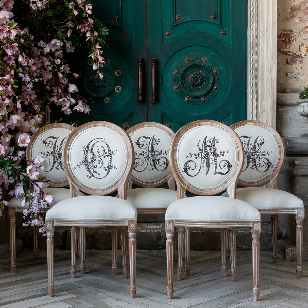 Стул Объект мечты Монограмма буквы A