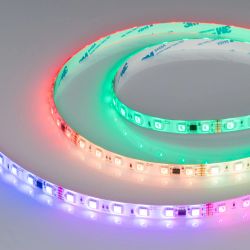 Светодиодная лента герметичная DMX-SE-B60-10mm 24V RGB-PX6 (14 W/m, IP65, 5060, 5m) (Arlight, -) 039607