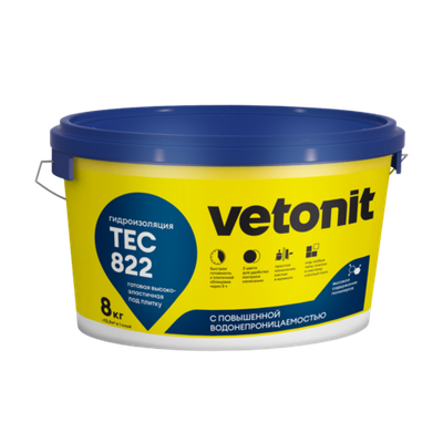 ветонит тек 822 розовый 8кг