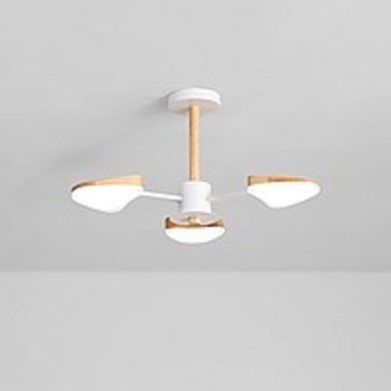 Светодиодная люстра из дерева в скандинавском стиле SVEGGEN