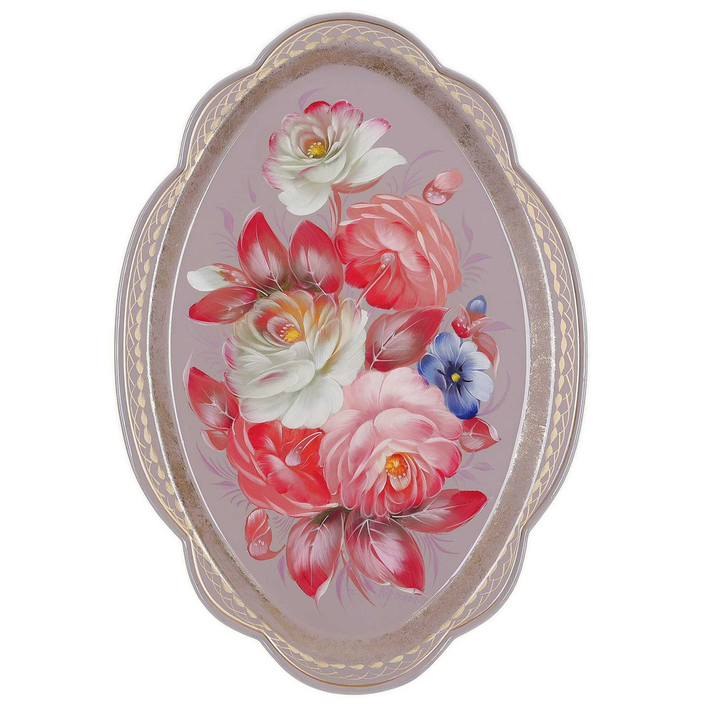 若斯托沃彩绘托盘 A11D210725141