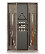 Киевница современная ясень мдф/шпон сукно на 6 киев (Black_bristol,Манчестер 70 yellow green)