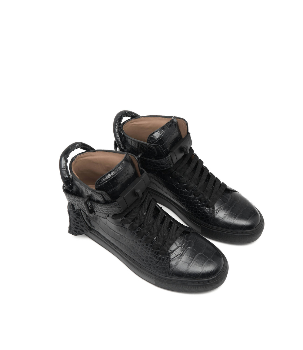 Кожаные кроссовки cocco Buscemi - черный(BCS22703)