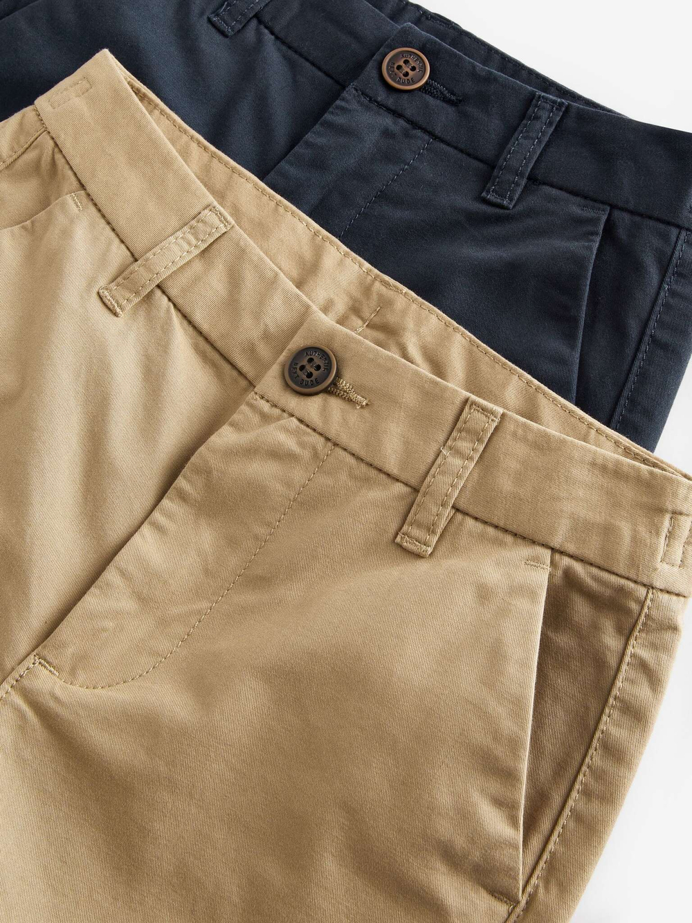 Шорты чинос для мальчика Next 183-855, 2 шт., Песочный, Темно-синий