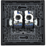 FORTE&PIANO Розетка компьютерная двойная RJ45 кат.6 FP634M металл шампань IEK