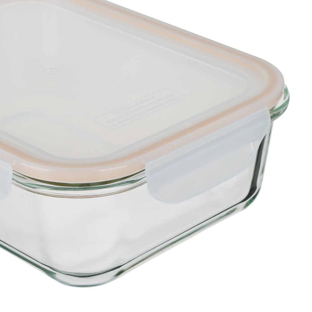 BY COLLECTION Контейнер герметичный для продуктов 1,5л (23,5х17,5х7,3см), жаропрочное стекло