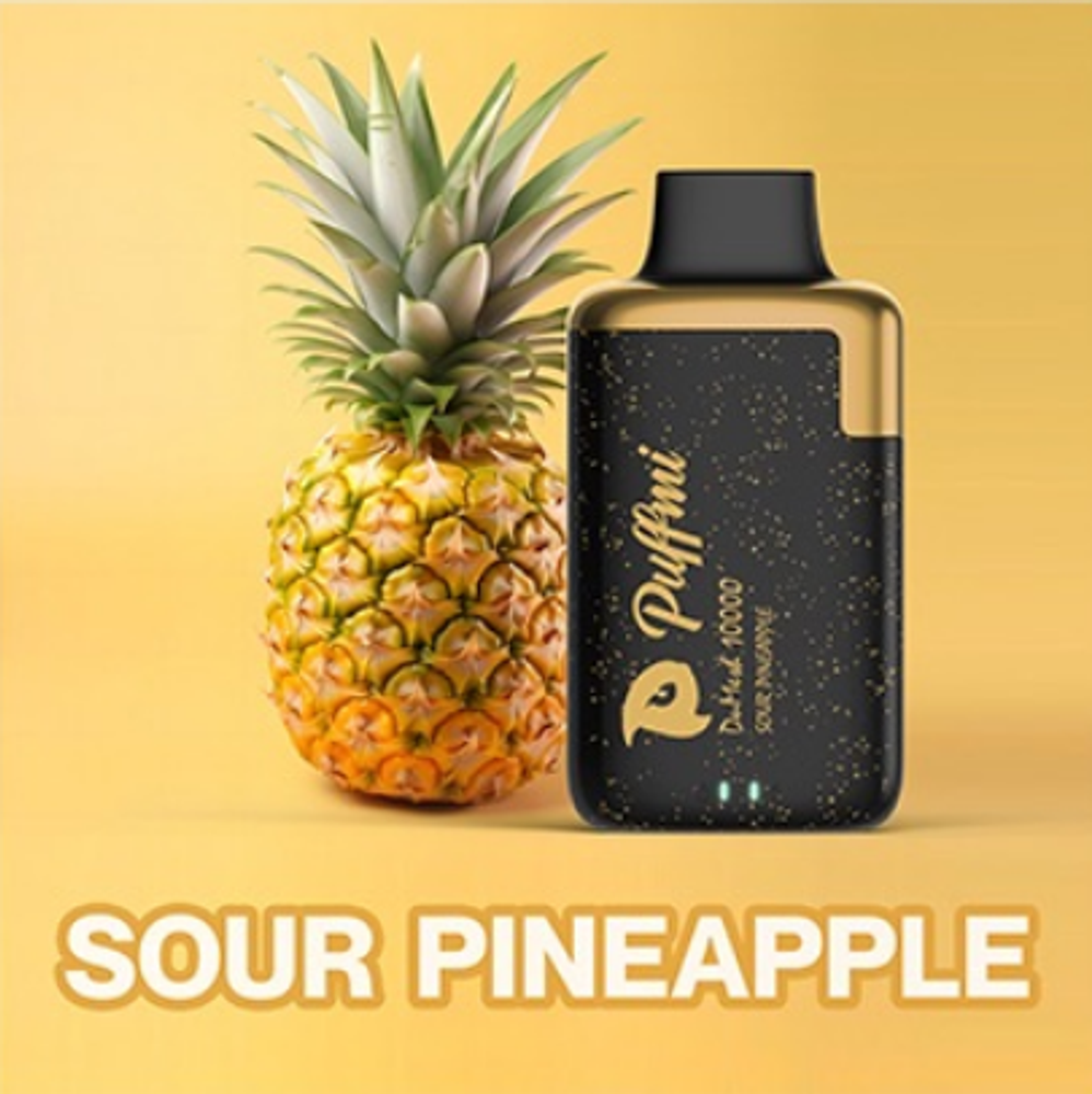 Puffmi Dumesh Sour pineapple (Кислый ананас) 10000 затяжек 20мг Hard (2% Hard)
