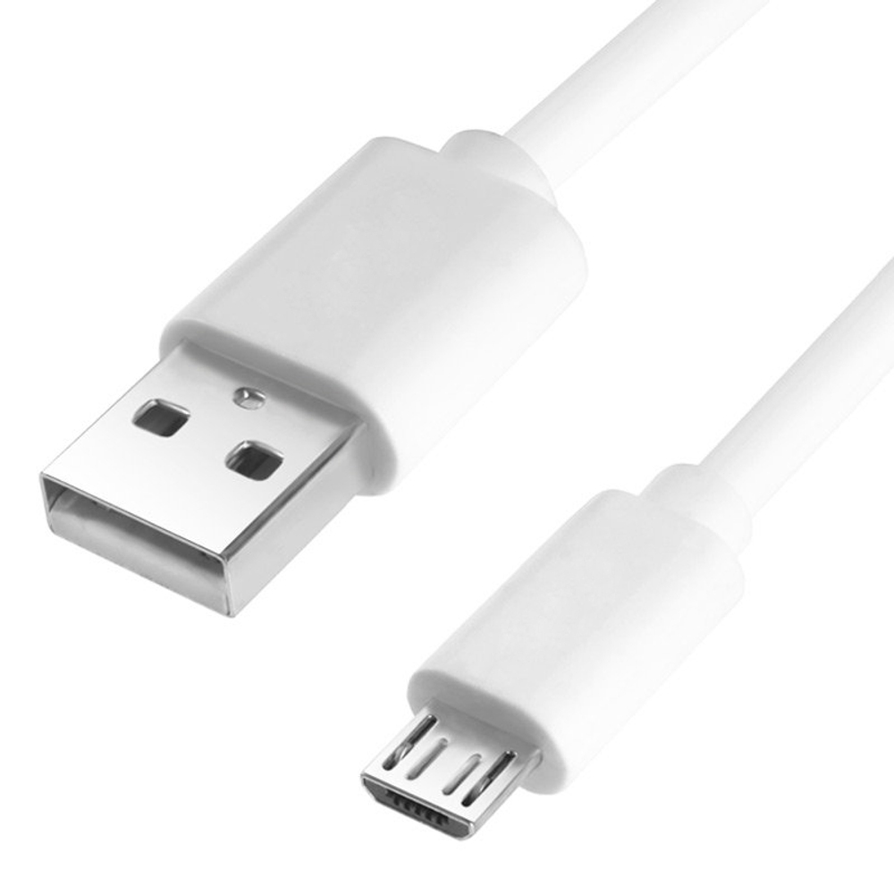 Кабель USB - Micro MEGA 2A (белый) 1м