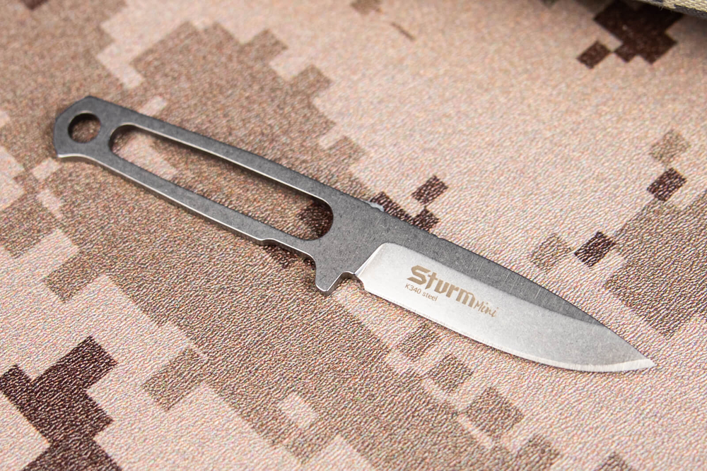 Туристический нож Sturm Mini K340 StoneWash Kydex