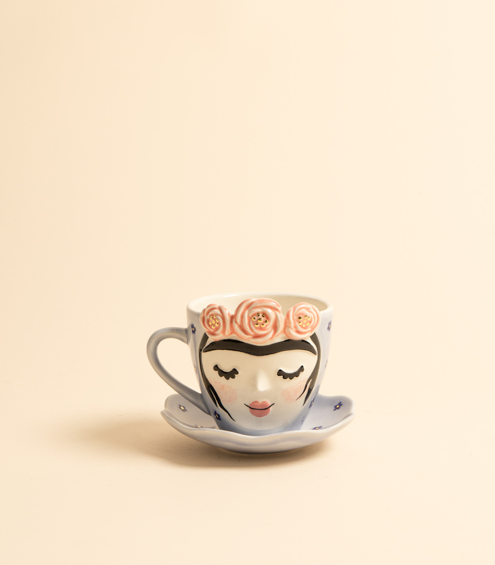 Чашка – С блюдцем Фрида | ВАЗАНЕВАЗА