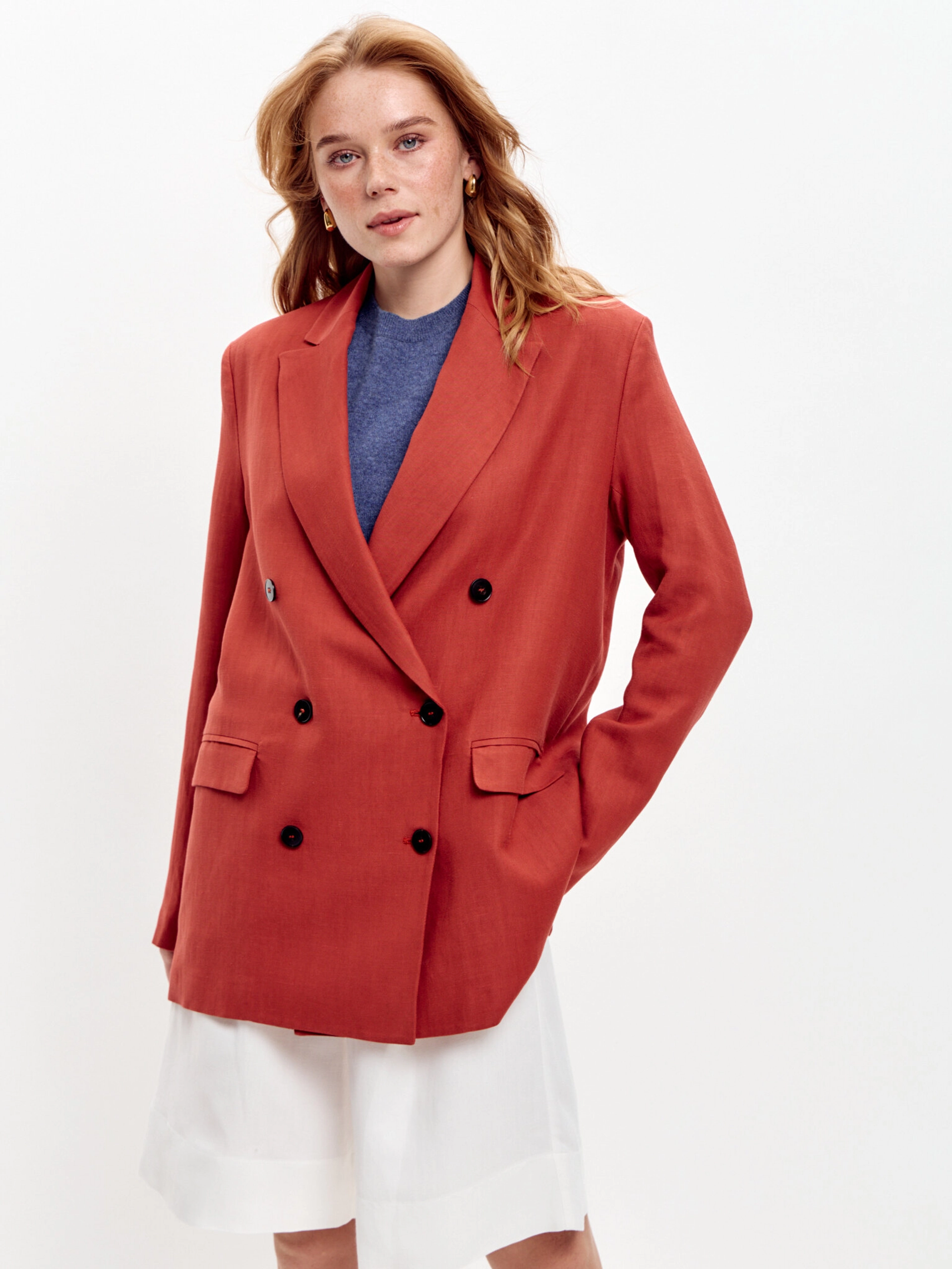 Льняной жакет