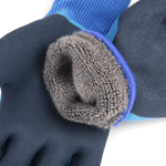 Рыболовные перчатки прорезиненные зимние GC (-30), Синий