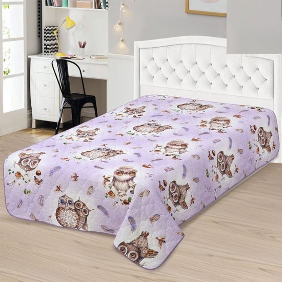 Покрывало-одеяло стеганное Сладкий Я поплин 150x215 см