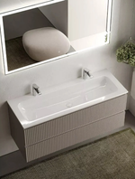 Тумба подвесная SANCOS Snob R 1195х445х500, c двумя ящиками оснащенными доводчиками, Doha Soft, арт.SNR120SM