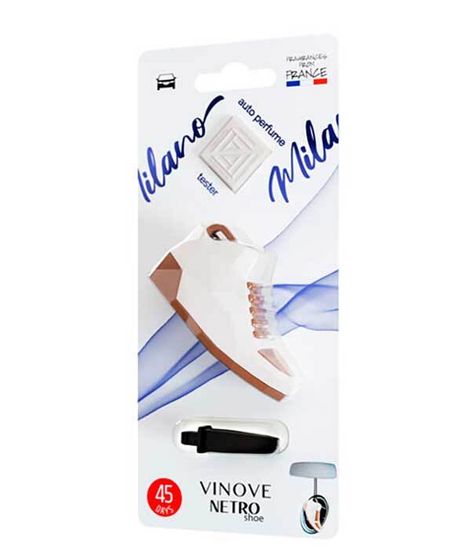 Милан, дизайнерский ароматизатор для автомобиля Milano NETROshoe, Vinove