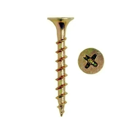 Саморез по дереву 3.5х55 мм 100 штук желтый