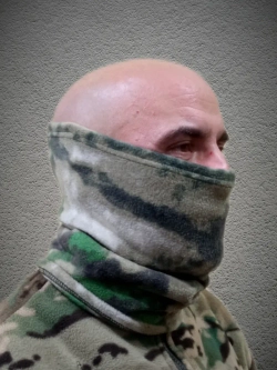 Бафф зимний тактический снуд флисовый мох