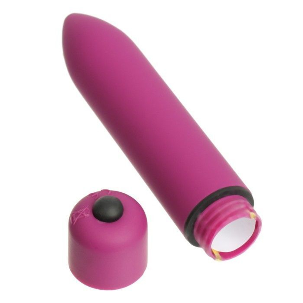 Бордовая гладкая вибропуля «Оки-Чпоки» - 9 см. (Цвет: бордовый)