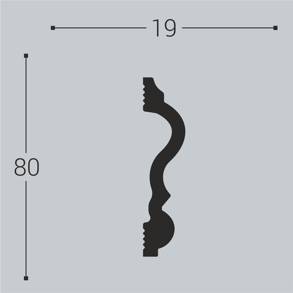bello deco Молдинг XPS М 9 (80x19) 00-00004629