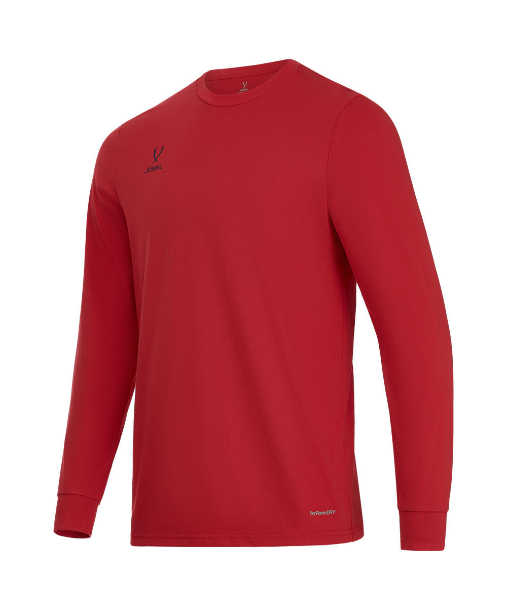 Футболка баскетбольная с длинным рукавом DIVISION PerFormDRY Pre-Match Longsleeve Jersey, красный