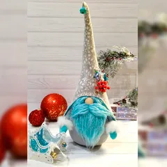 Игрушка интерьерная «Гном Гномыч» ручной работы