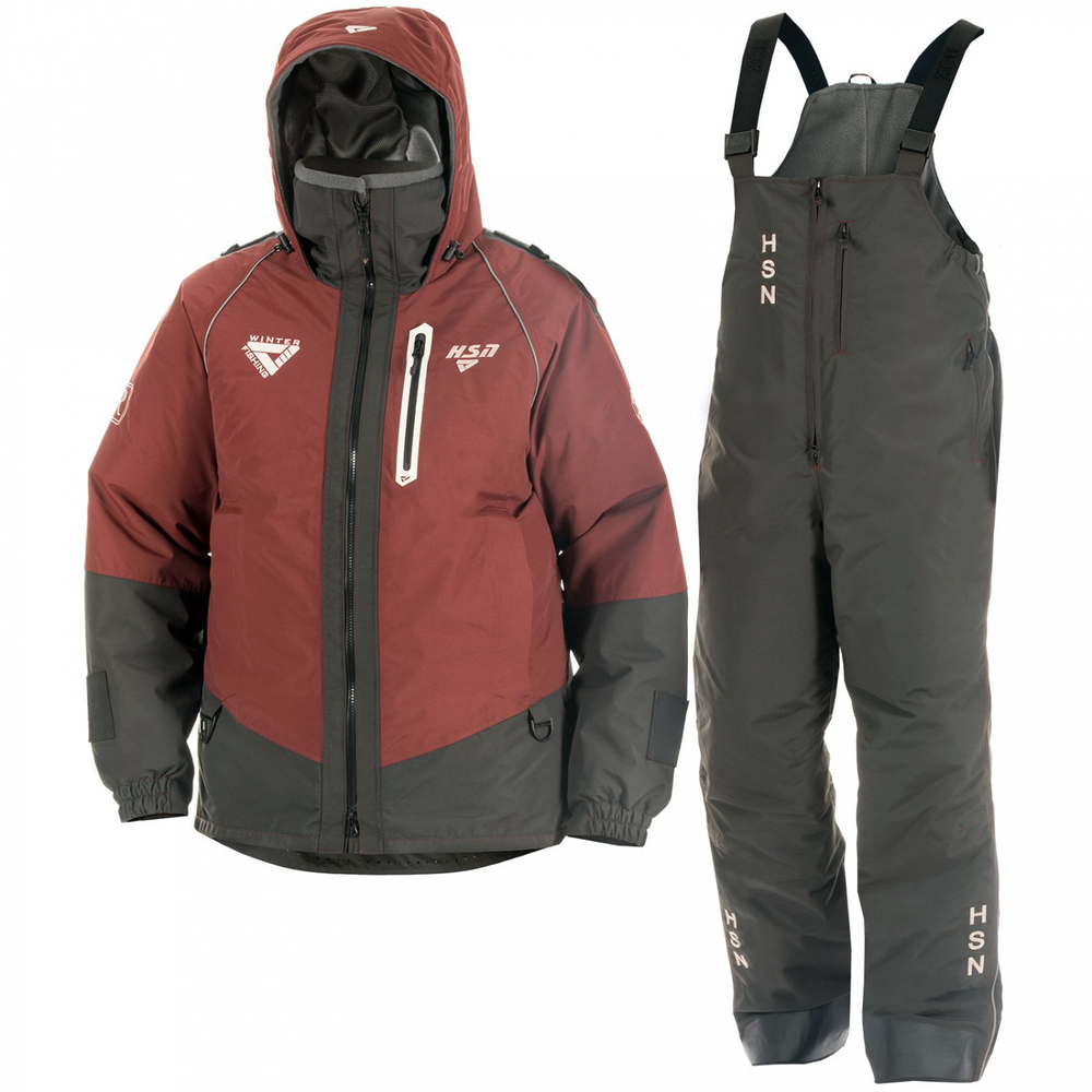 Зимний мужской костюм-поплавок ХСН Rescuer II NEW -45 (Hardguard) Махагон