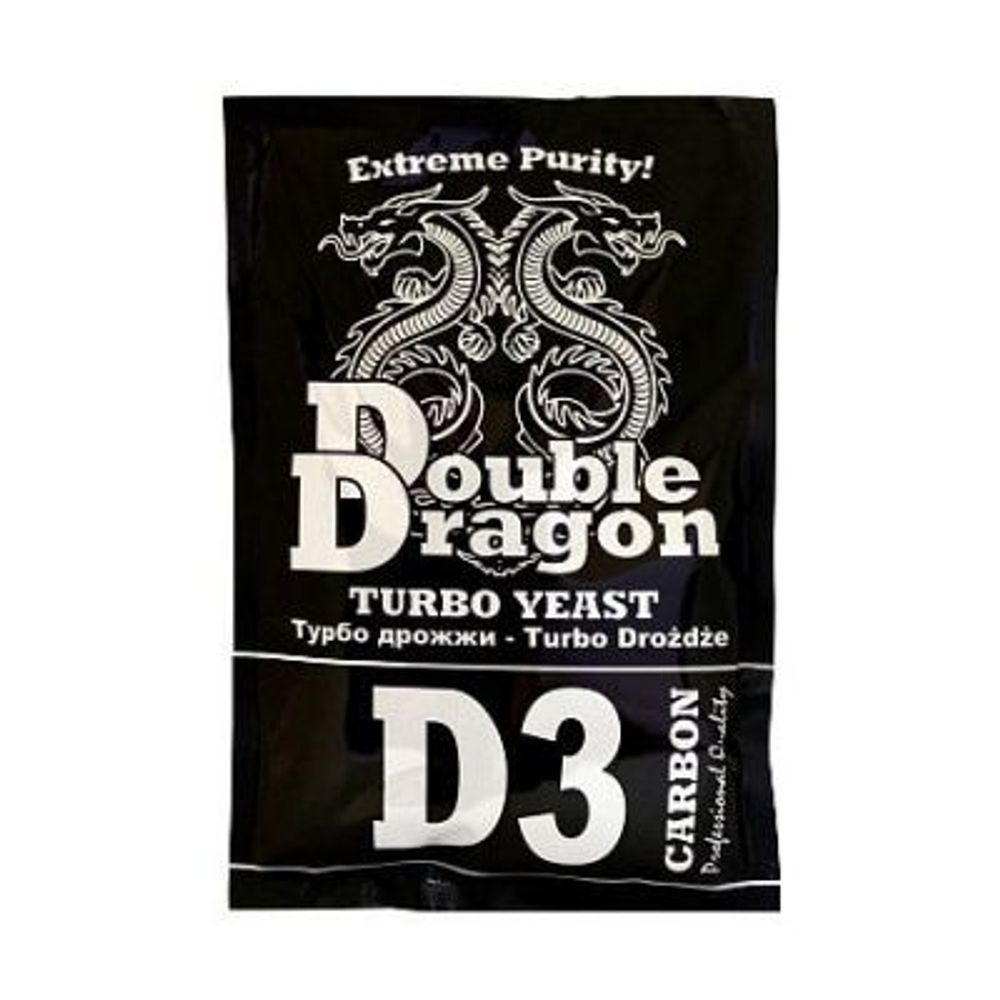 Спиртовые турбо дрожжи Double Dragon D3 Carbon