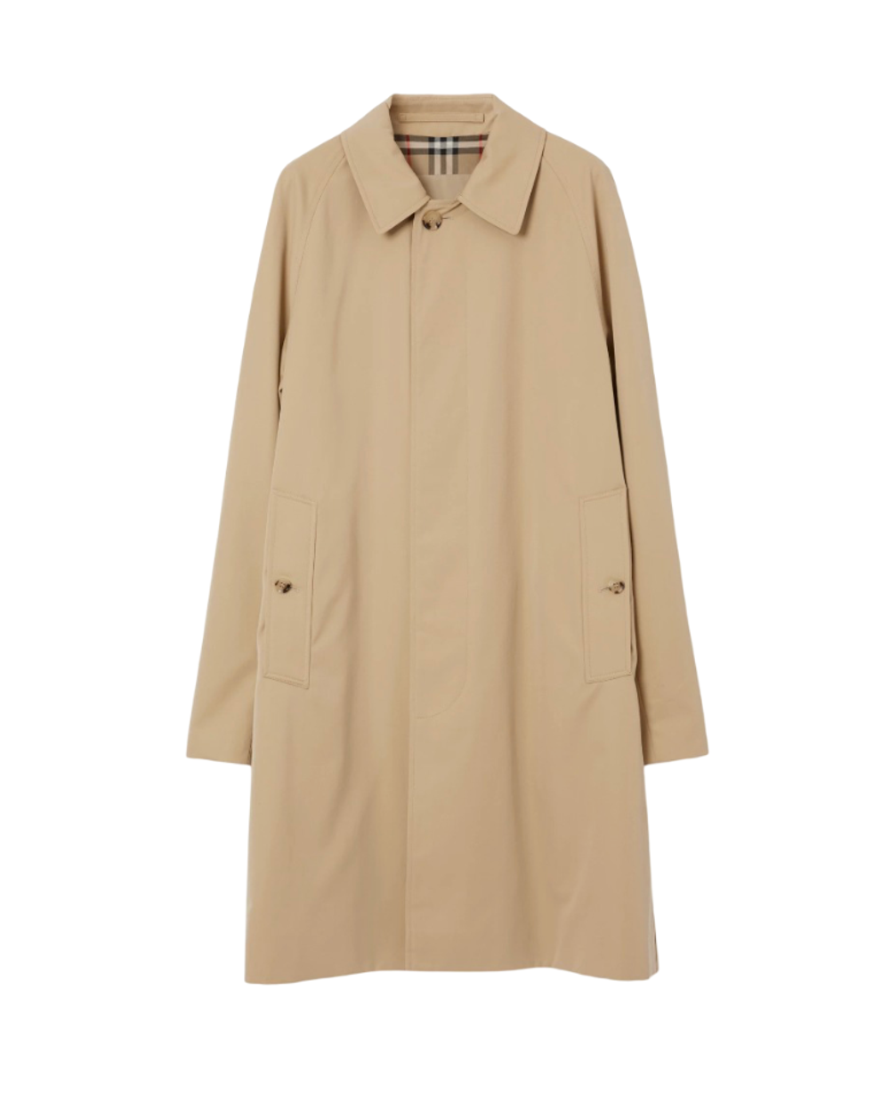 Пальто Burberry Camden средней длины бежевое — оригинал из Великобритании