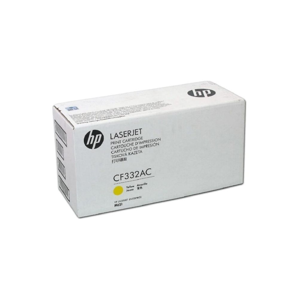 Контрактный картридж HP CF332AC (654A) для Color LaserJet Enterprise M651 желтый (15K)