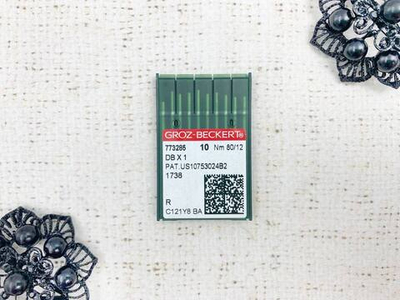 Игла промышленная, тонкая колба универсальная 80/12 1738R, 10 игл