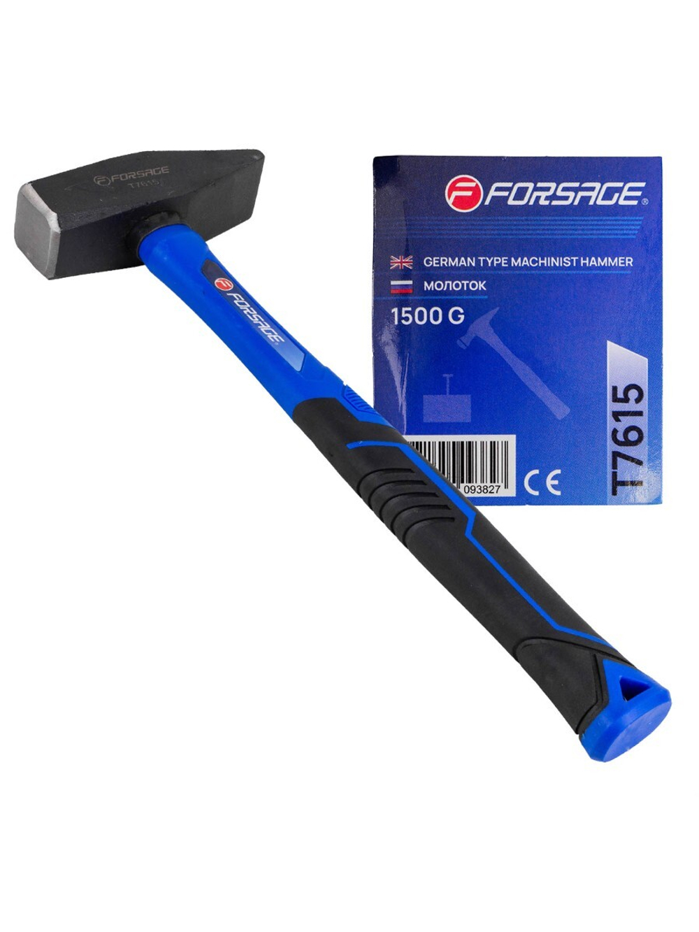 Молоток слесарный 1500г. Forsage F-T7615