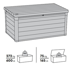 Пластиковый сундук Keter Cortina box 570 л