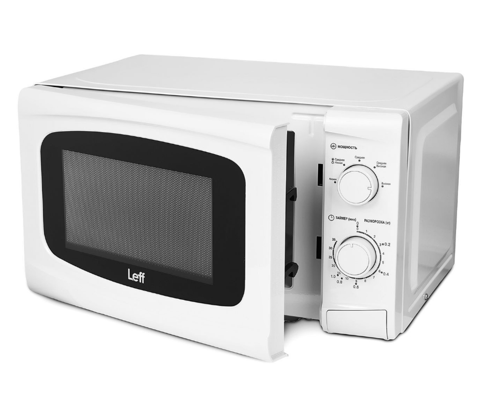 Микроволновая печь LEFF 20MM721W, 20 л, 700 Вт, механическое управление, белая