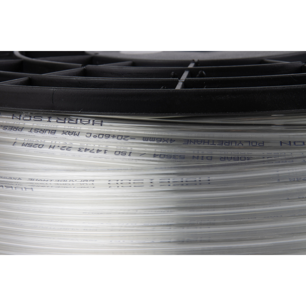 HUS0406-CL Трубка бесцветная Harrison PU 4х6 мм, длина 200 м