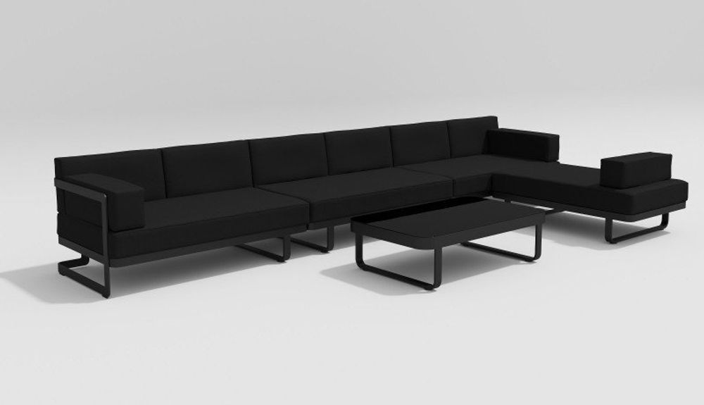 Hacienda, набор антрацит/черный, алюминий