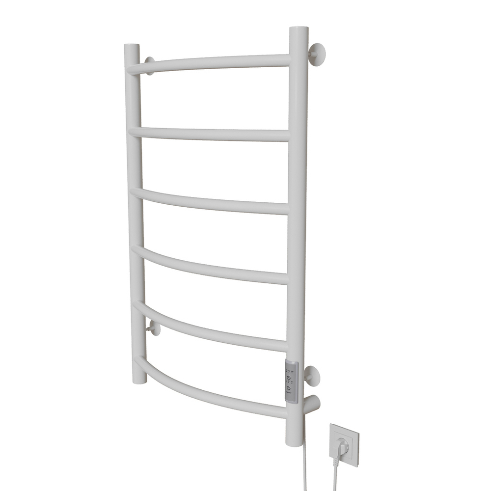 Полотенцесушитель MIXLINE CAPELLA  80х50 (таймер, 253 Вт, 6 перекладин) электрический БЕЛЫЙ