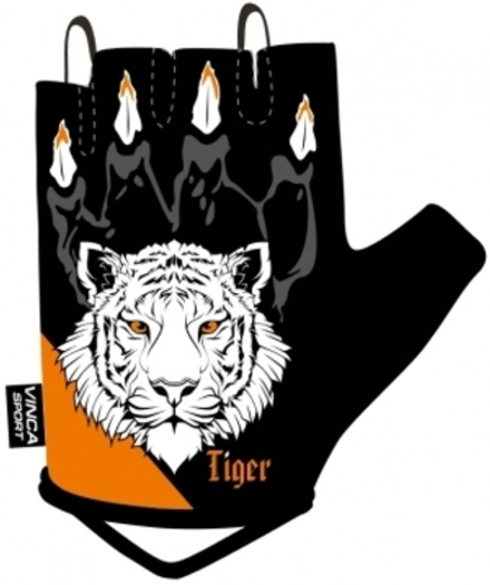 Перчатки велосипедные, TIGER,  гелевые вставки, размер S VG 974 tiger (S)