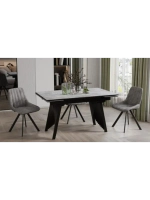 Стол кухонный Керамика серый мрамор 140(200)х85х78 см