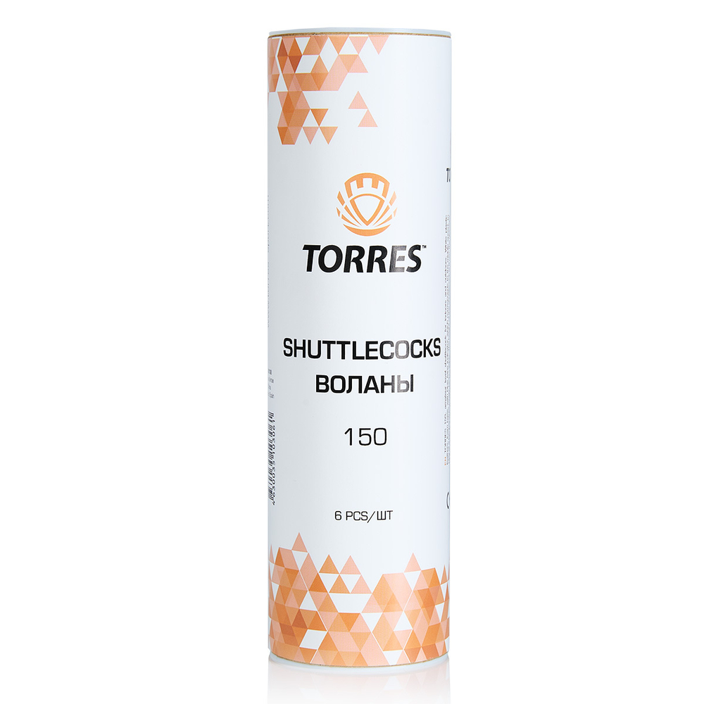Воланы для бадминтона TORRES 150 BD20108, нейлон, 6 шт